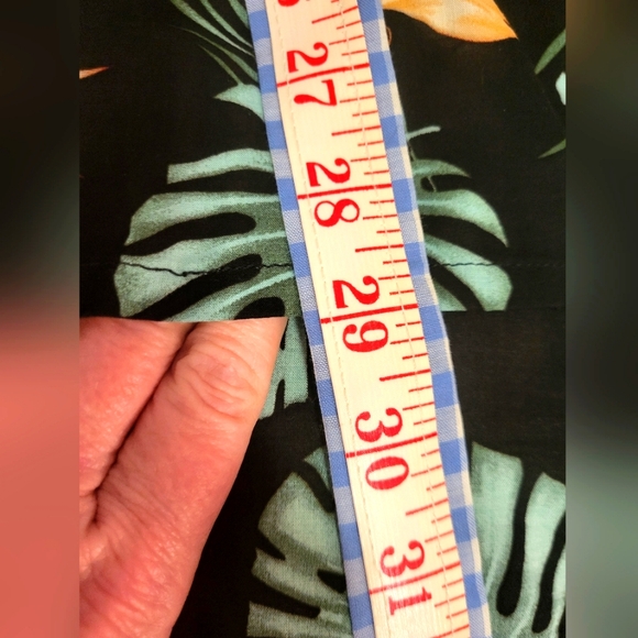 Pokoloko floral rayon/chiffon Ruana wrap 3/4 sleeves high-low one size - Picture 5 of 8